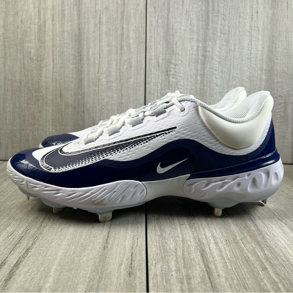 NEW Nike Alpha Huarache Elite 4 Low Metal Baseball Cleat fd2745-103 Mens Size 13 - Picture 1 of 9